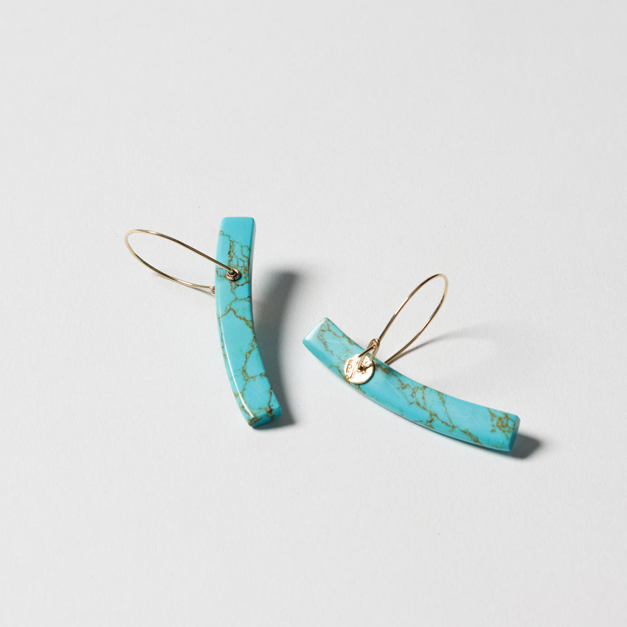 RForm Turquoise Curve Balance Earrings