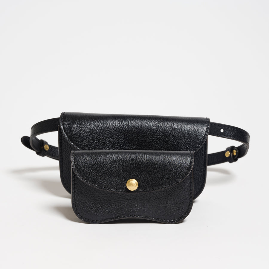 Mini Faba in Milled Leather