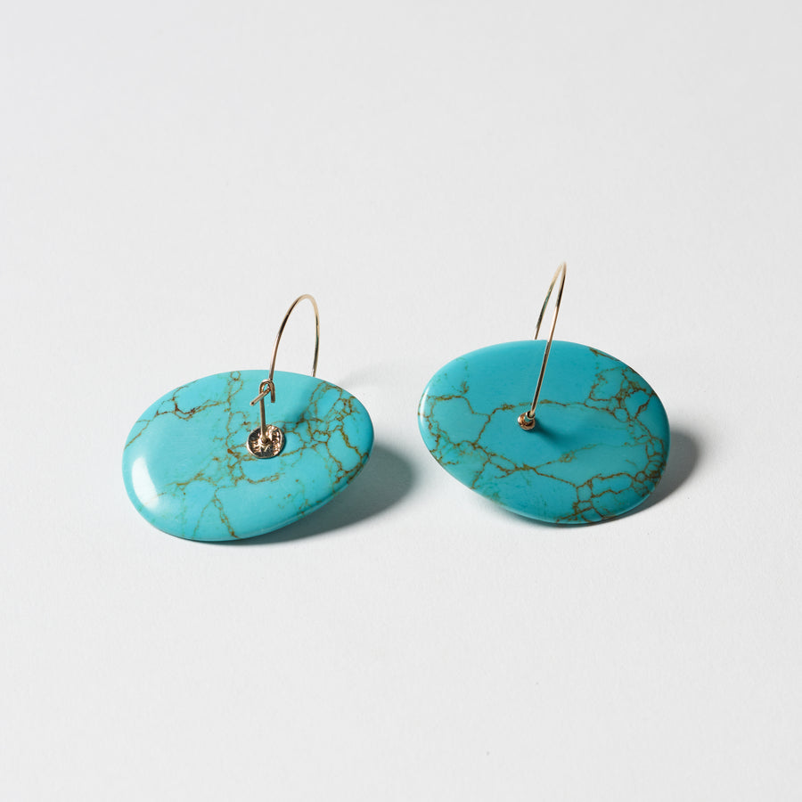 RForm Turquoise Egg Balance Earrings