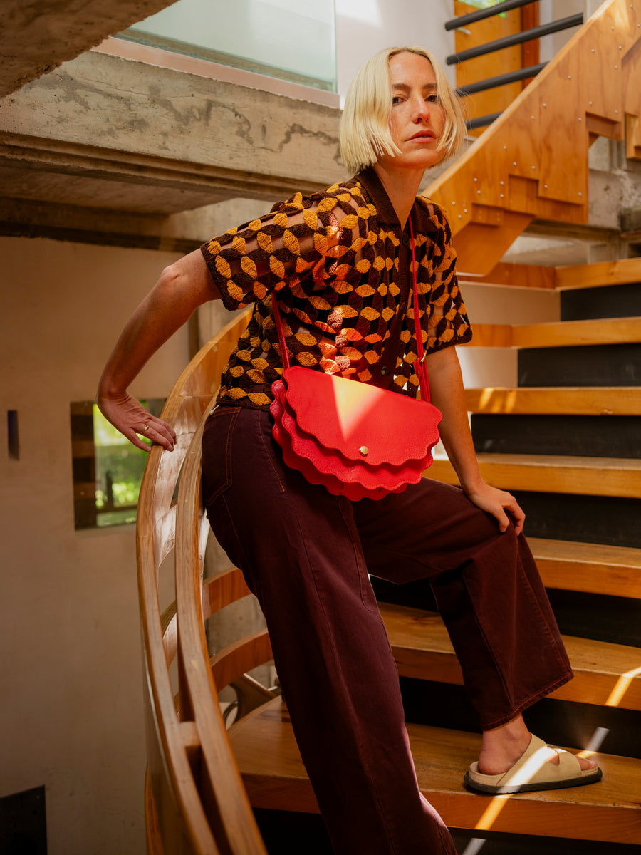 Limited Edition Scallop Shell Mezzo in Persimmon
