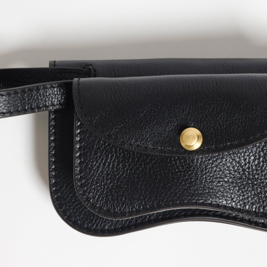 Mini Faba in Milled Leather