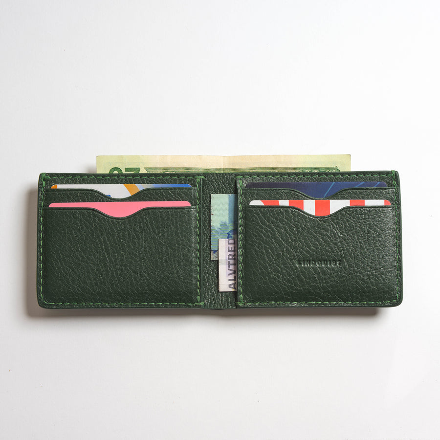 Jackson Bi-Fold Wallet in Milled Leather