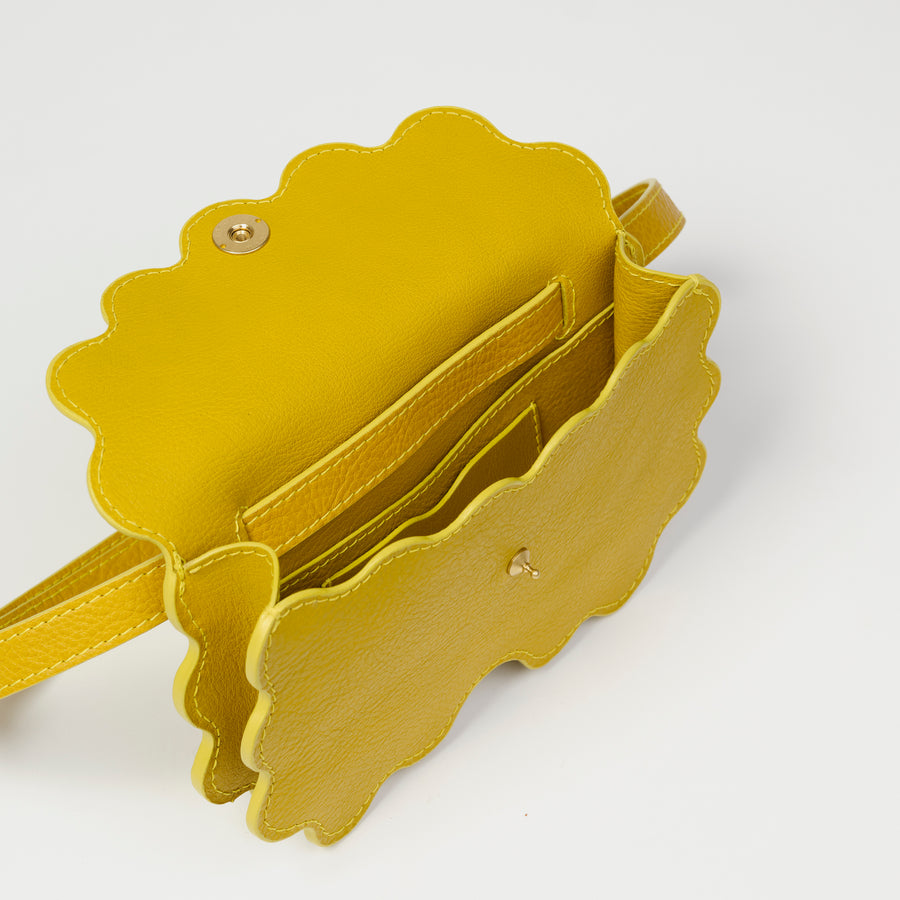 Limited Edition Scallop Shell Faba in Chartreuse