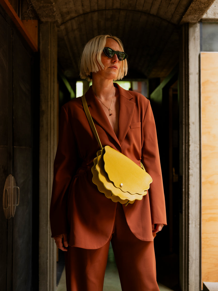 Limited Edition Scallop Shell Mezzo in Chartreuse