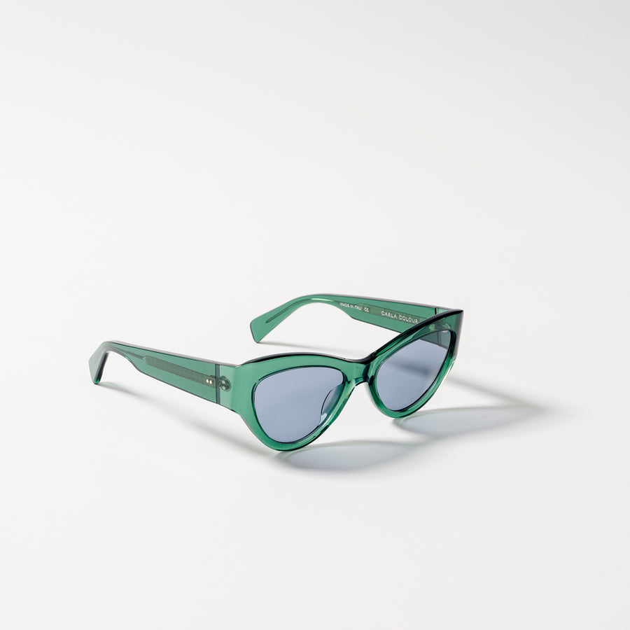 Carla Colour Dolce Sunglasses in Veridian Green