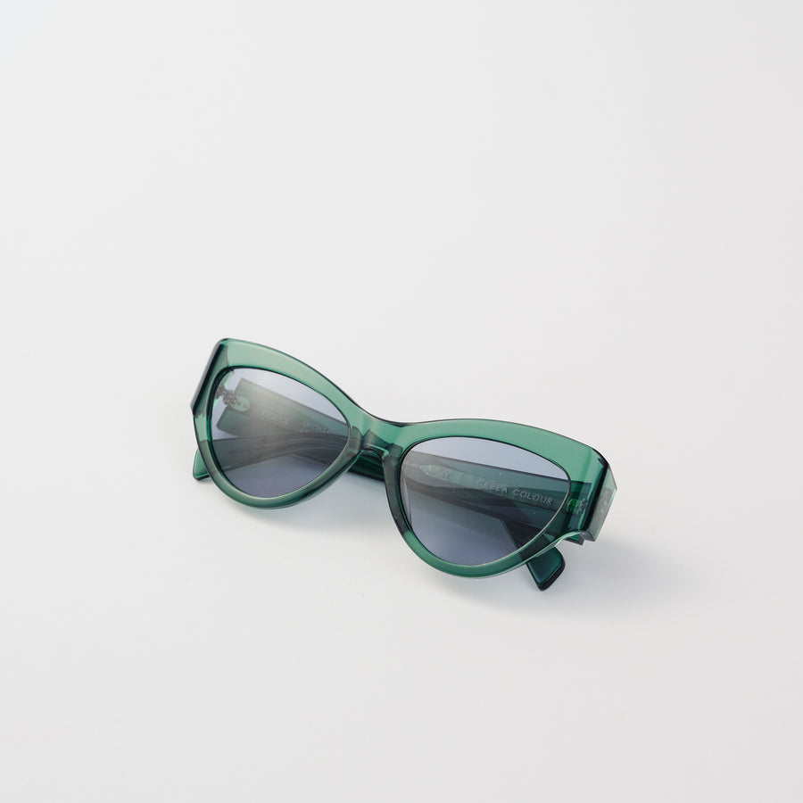 Carla Colour Dolce Sunglasses in Veridian Green