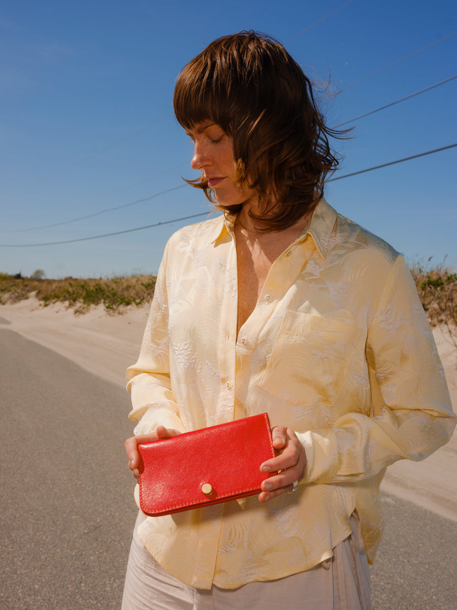 Lina Wallet in Persimmon