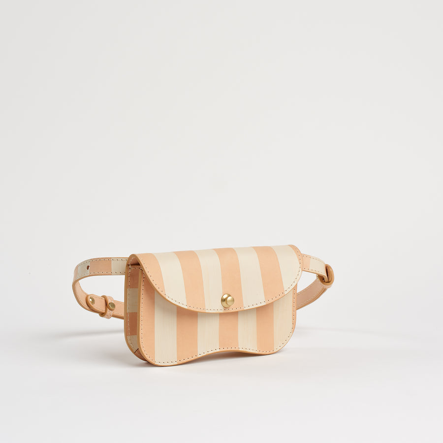 Amalfi Stripe Faba in Vachetta and Cream