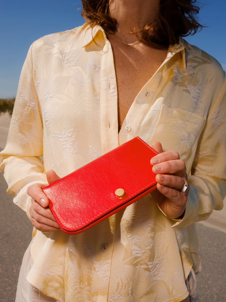 Lina Wallet in Persimmon