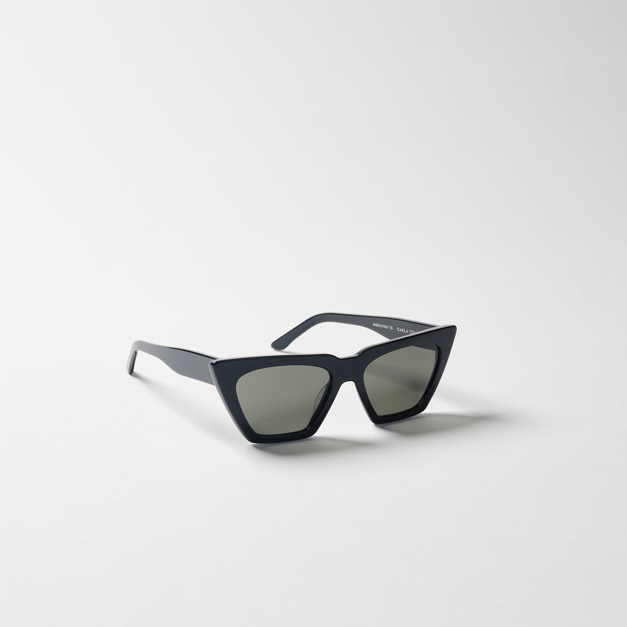 Carla Colour Modan Sunglasses in Midnight Black