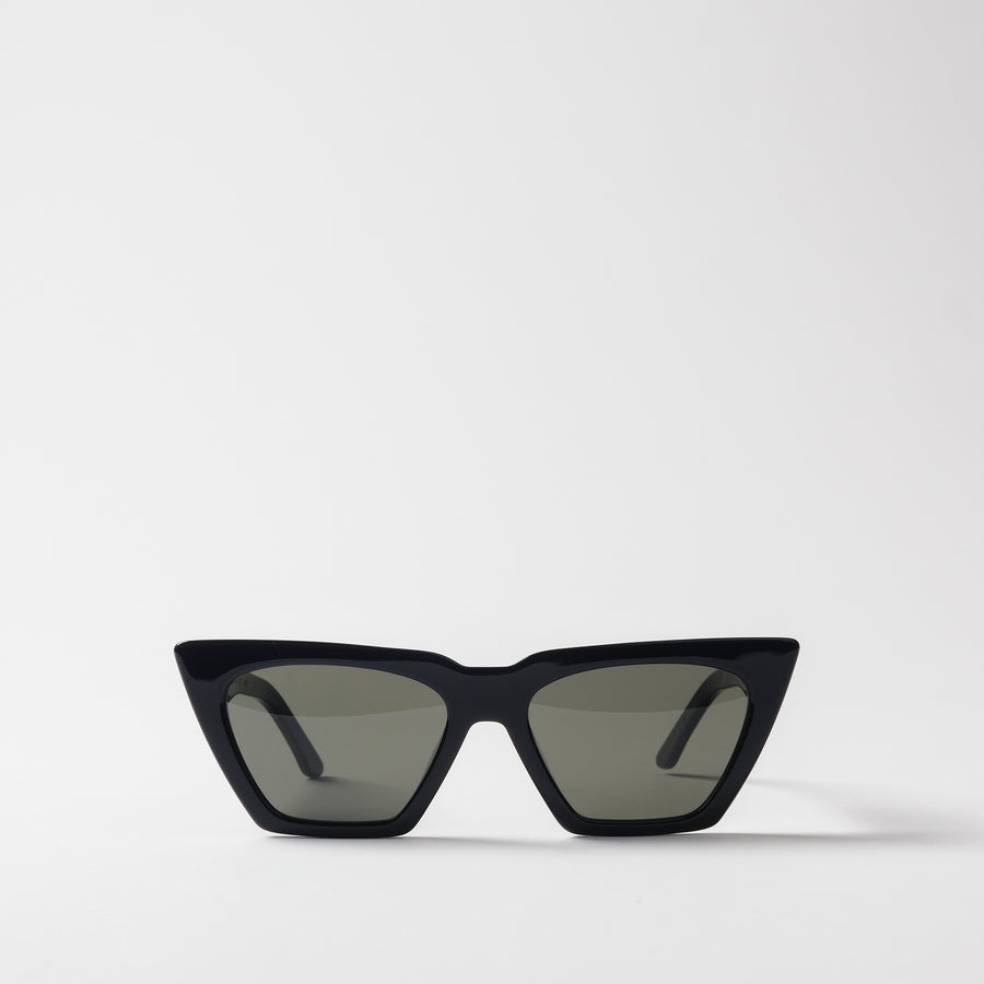 Carla Colour Modan Sunglasses in Midnight Black