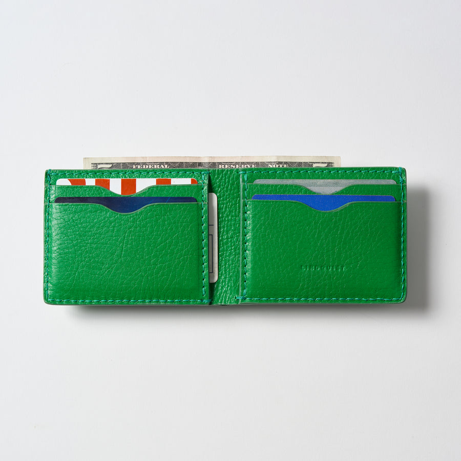 Jackson Bi-Fold Wallet in Milled Leather