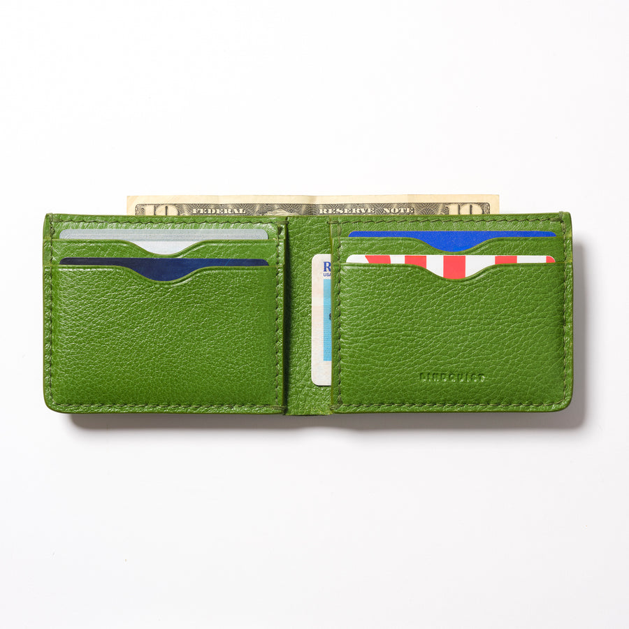 Jackson Bi-Fold Wallet in Milled Leather