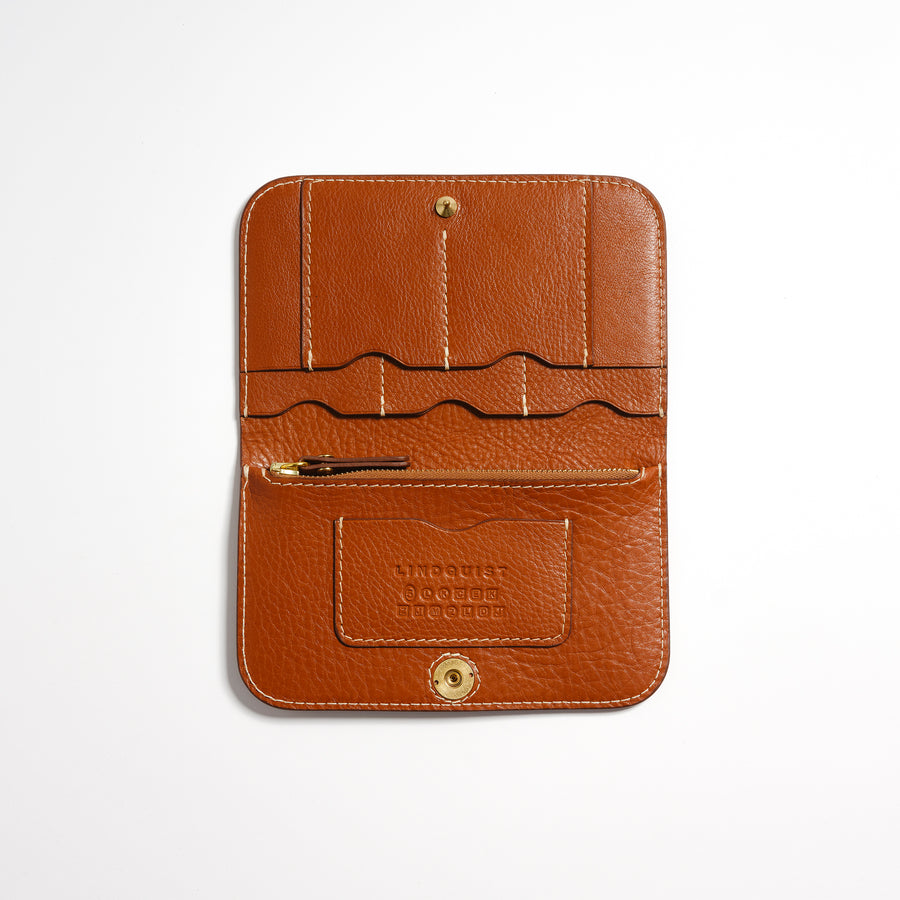Lina Wallet in Leather Brown