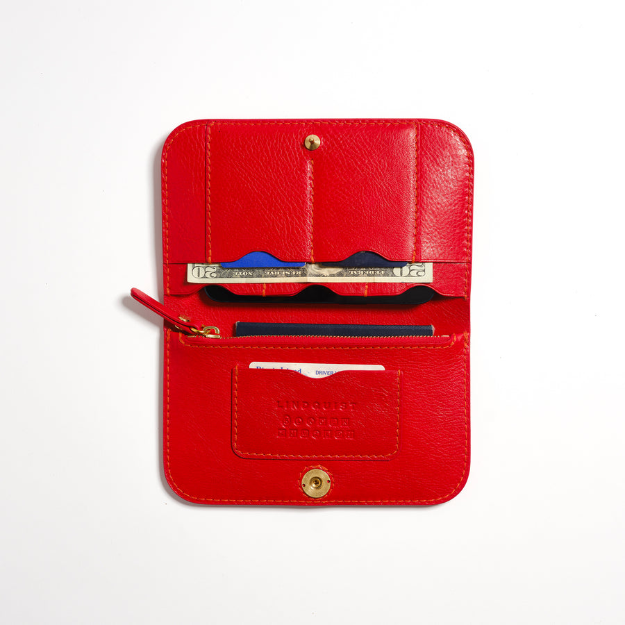 Lina Wallet in Persimmon