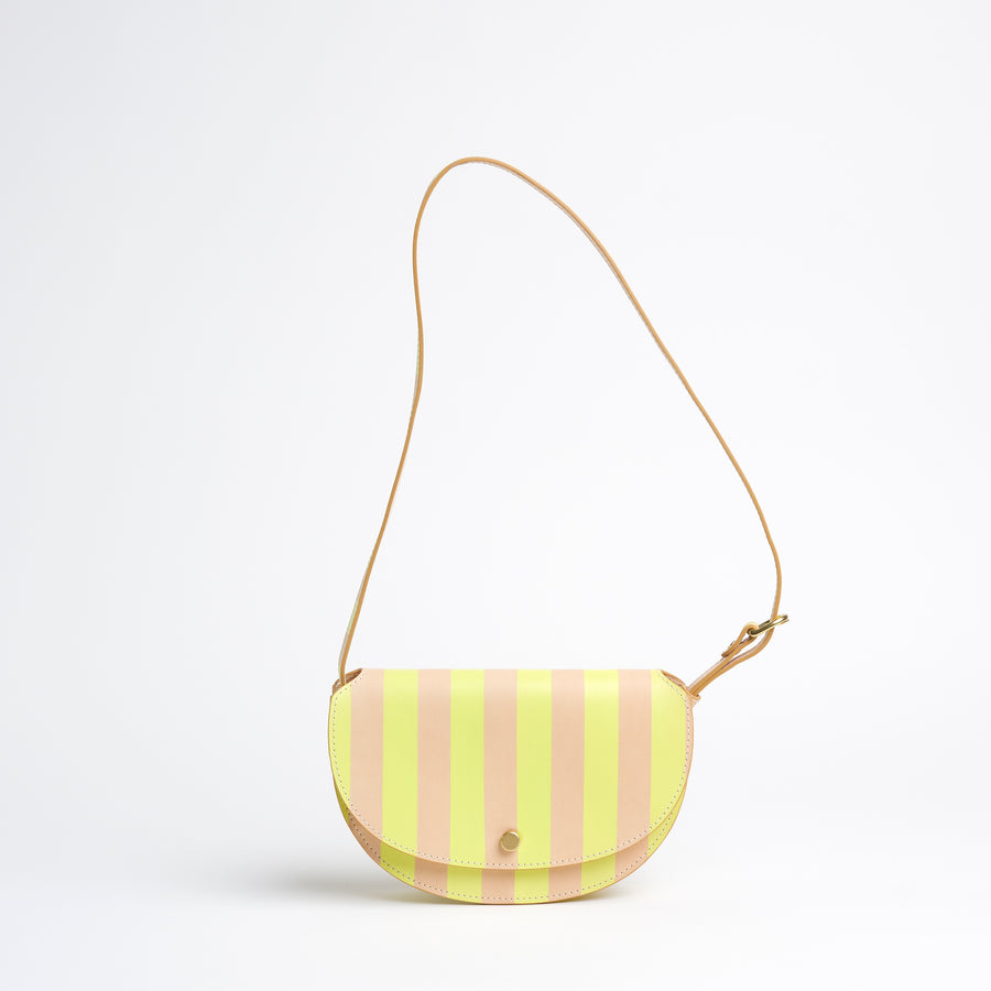Island Stripe Mezzo in Vachetta and Neon Green