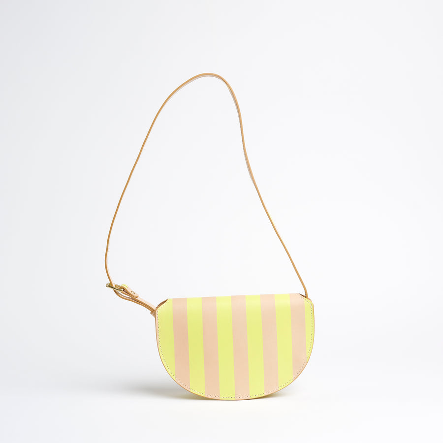 Island Stripe Mezzo in Vachetta and Neon Green