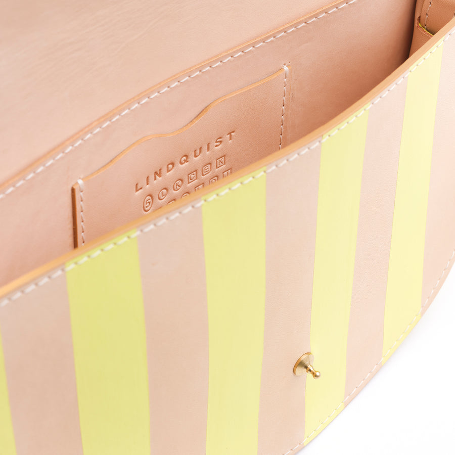 Island Stripe Mezzo in Vachetta and Neon Green