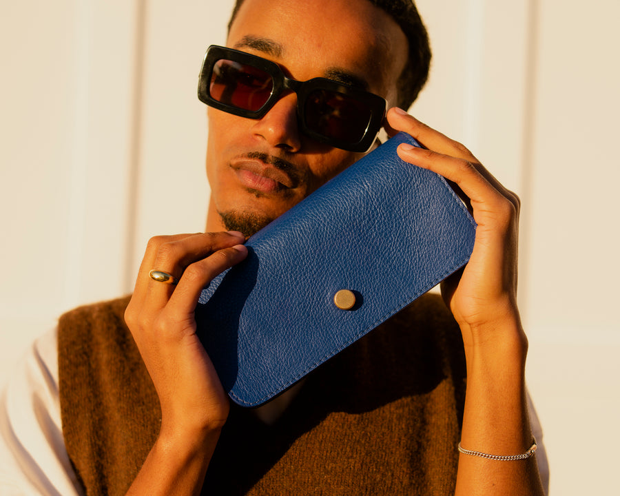 Hanne Accordion Wallet in Ultramarine