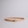 Lindquist Braided Belt in Vachetta 2 String  Braided Leather Handmade Belt with Solid Brass Hardware