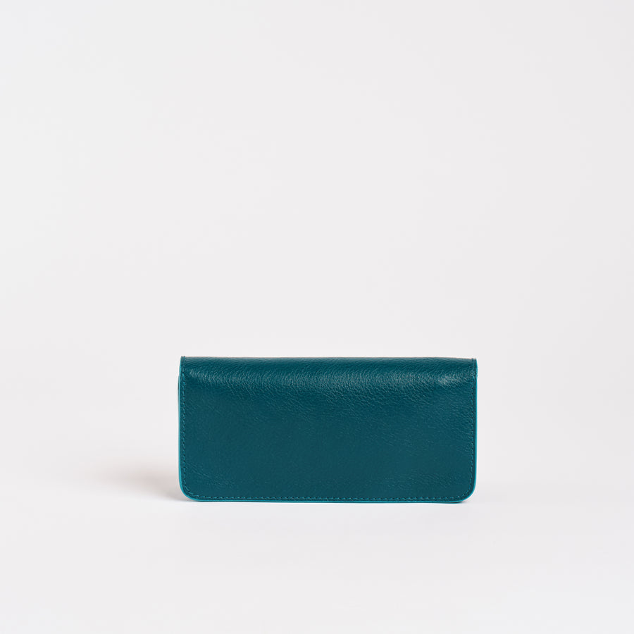 Hanne Accordion Wallet in Petrol