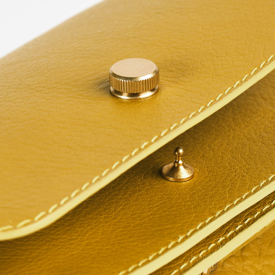 Hanne Accordion Wallet in Chartreuse