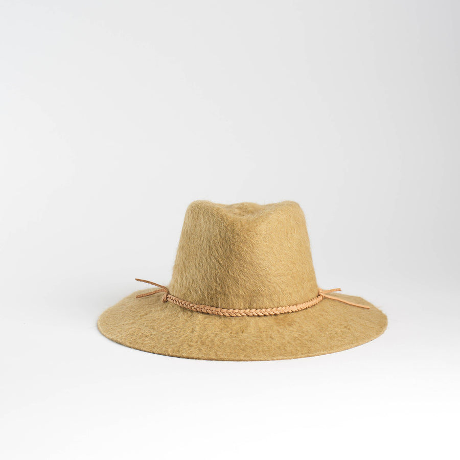Wakefield Hat in Camel Shag Felt