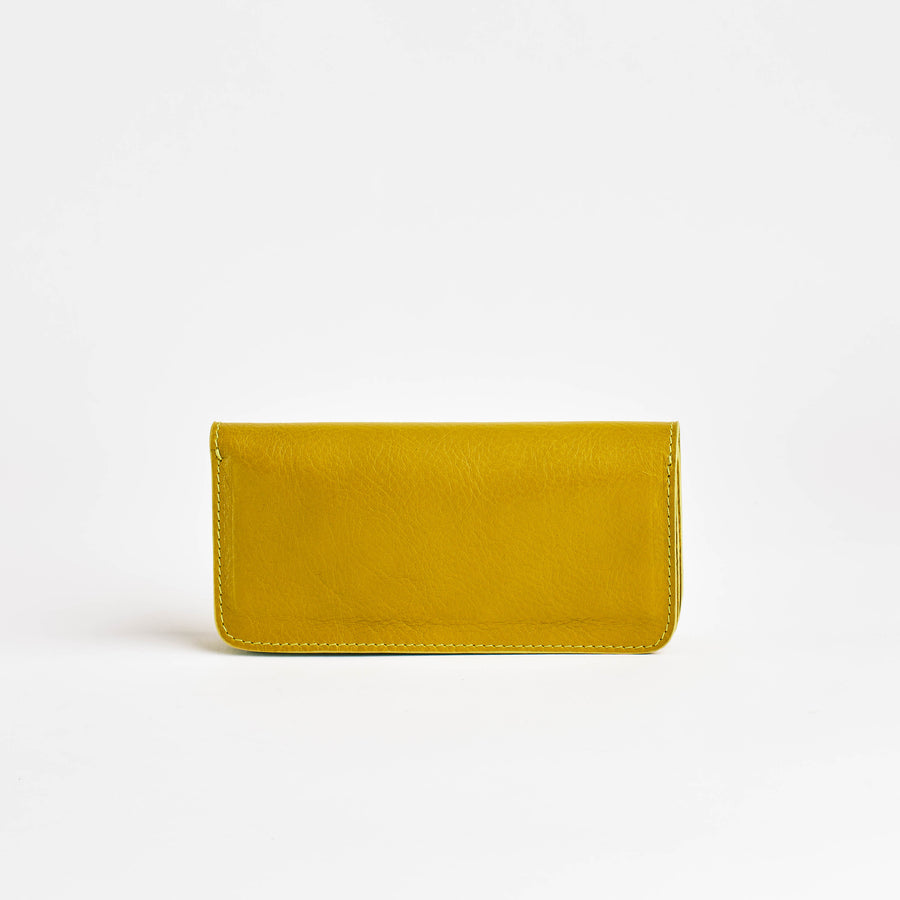 Hanne Accordion Wallet in Chartreuse